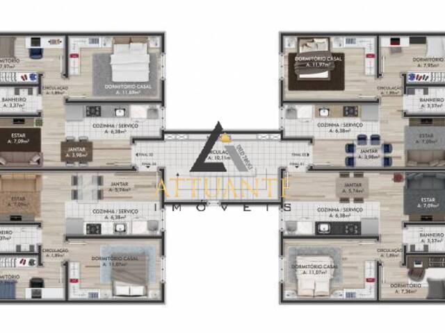 Apartamento para Venda em Caxias do Sul - 3