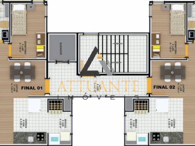 #AP0856 - Apartamento para Venda em Caxias do Sul - RS - 2