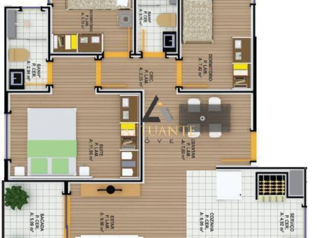 #AP0856 - Apartamento para Venda em Caxias do Sul - RS - 3