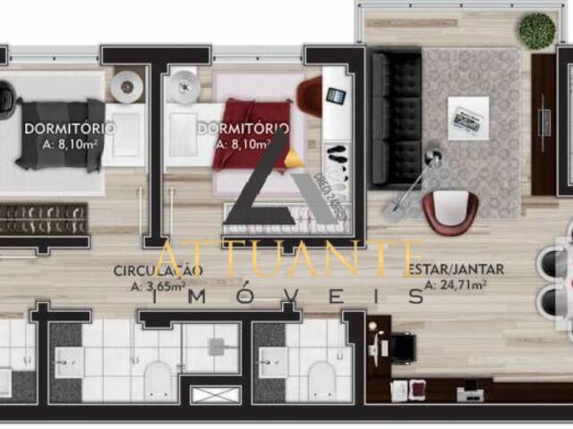 #AP1435 - Apartamento para Venda em Caxias do Sul - RS - 3