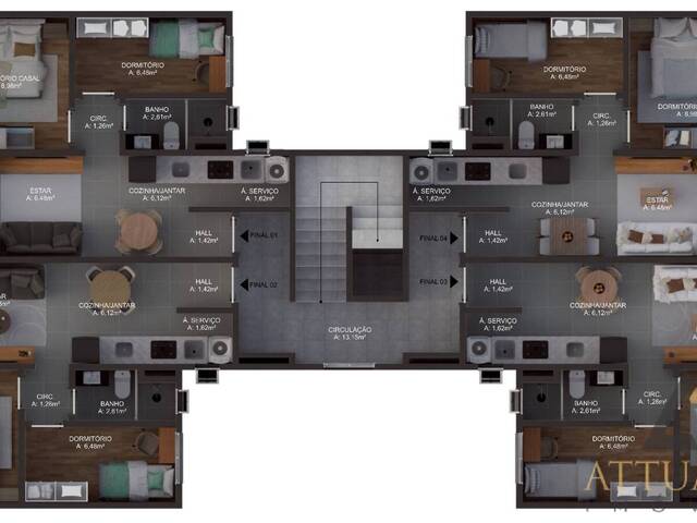 #AP3686 - Apartamento para Venda em Caxias do Sul - RS - 3