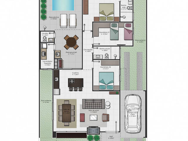 #CS3769 - Casa para Venda em Passo de Torres - SC - 3