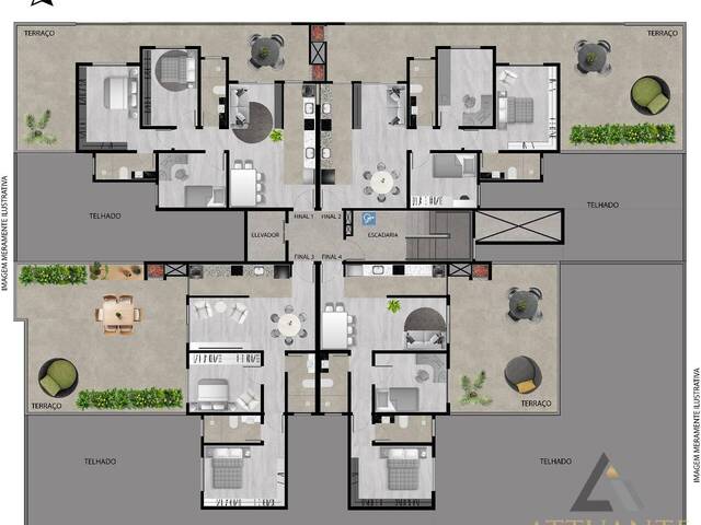 #AP3977 - Apartamento para Venda em Caxias do Sul - RS - 3