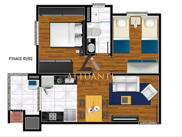 #AP4549 - Apartamento para Venda em Caxias do Sul - RS - 3