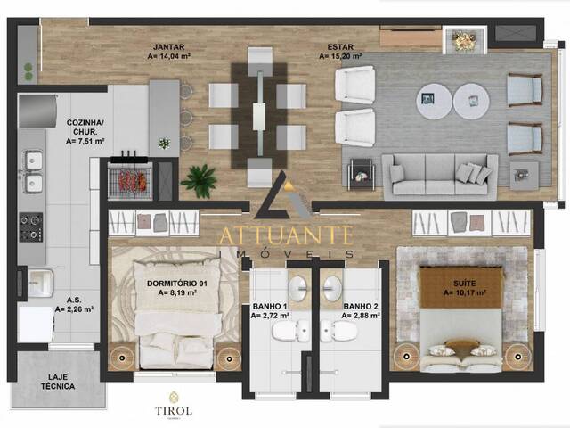 #AP1779 - Apartamento para Venda em Gramado - RS - 3