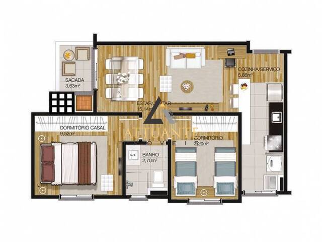 Apartamento para Venda em Caxias do Sul - 2