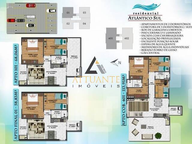 #AP0072 - Apartamento para Venda em Caxias do Sul - RS